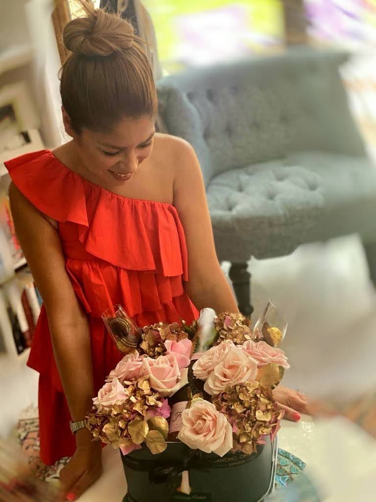 girl with rose