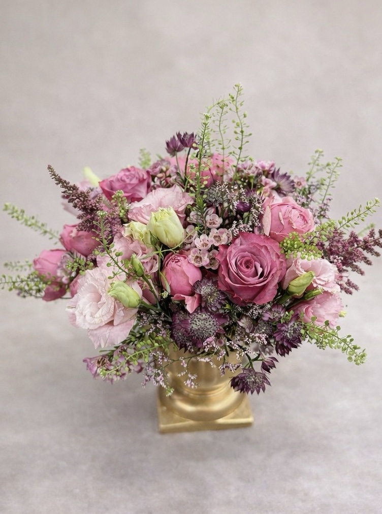 Blush garden vase